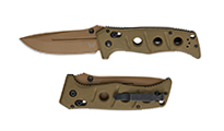Benchmade 275FE-04 Sibert Adamas MagnaCut Flat Dark Earth Plain Drop Point OD Green G10 by Benchmade 